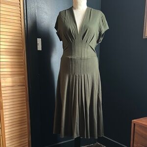 Trashy Diva Jenny Dress in Olive Green GUC size 14